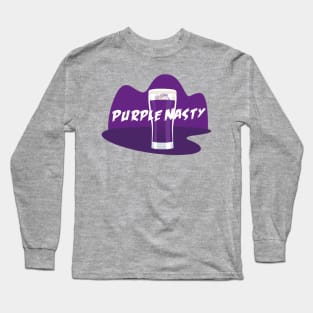Purple Nasty piranha in pint Long Sleeve T-Shirt